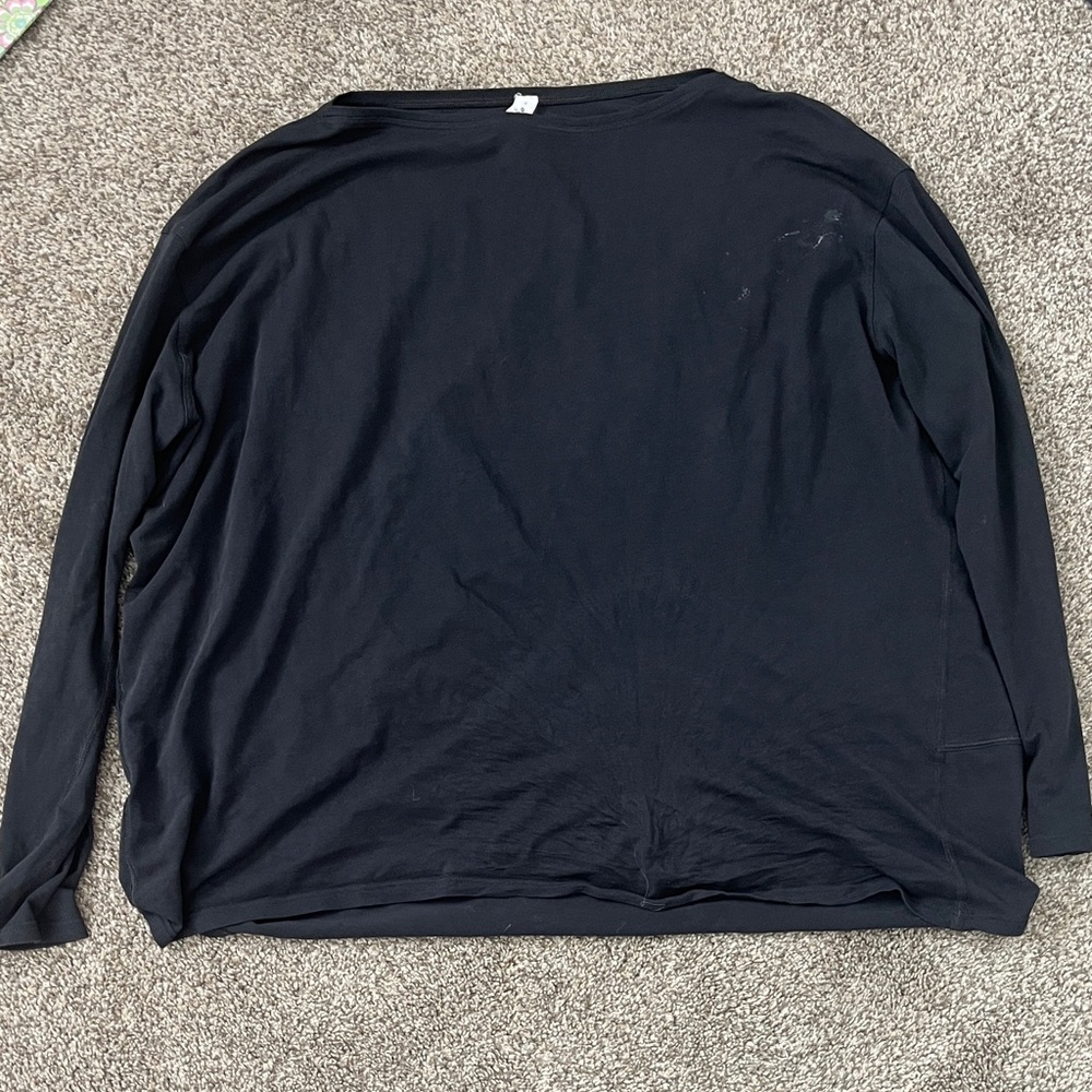 lululemon athletica Women's Black Long Sleeve Tee